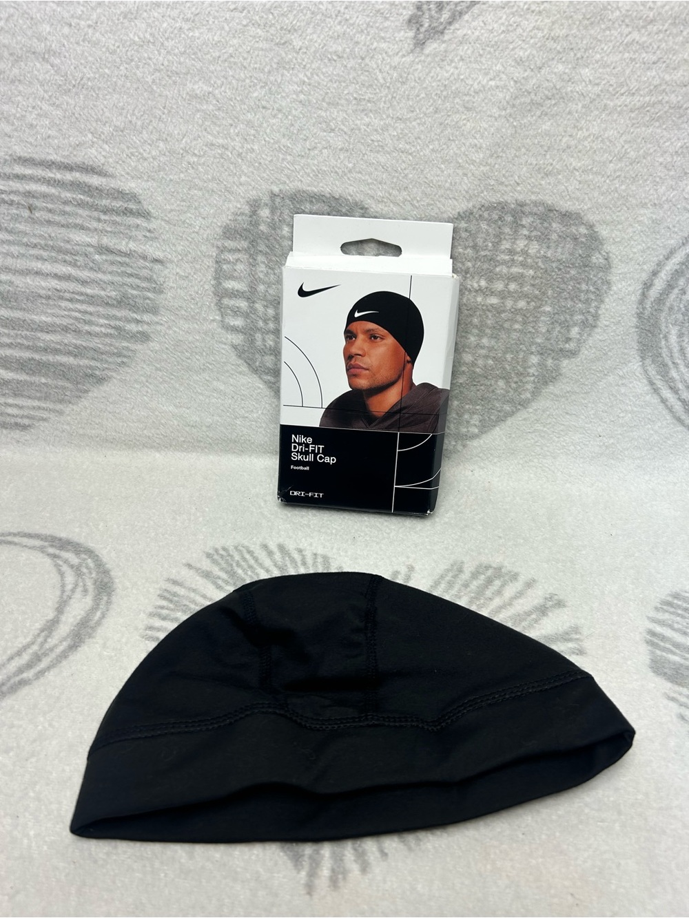 Nike Dri-FIT Knit Skull Cap Dri-FIT Black Men's Football Performance Headwear - Picture 4 of 5